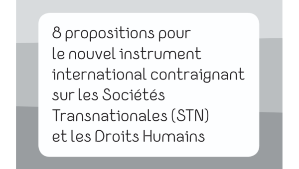8 points : Contribution écrite de la Campagne mondiale à la première session du Groupe de travail intergouvernemental sur les armes légères et de petit calibre (2015)