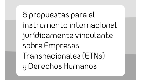 8 puntos: Contribución escrita de la Campaña Global a la primera sesión del OEIGWG (2015)