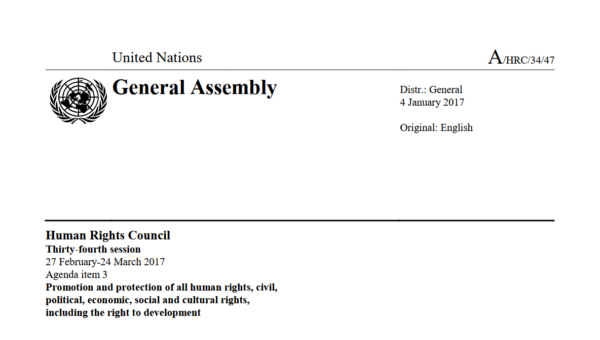 Report of the Second Session of OEIGWG (January 2017)